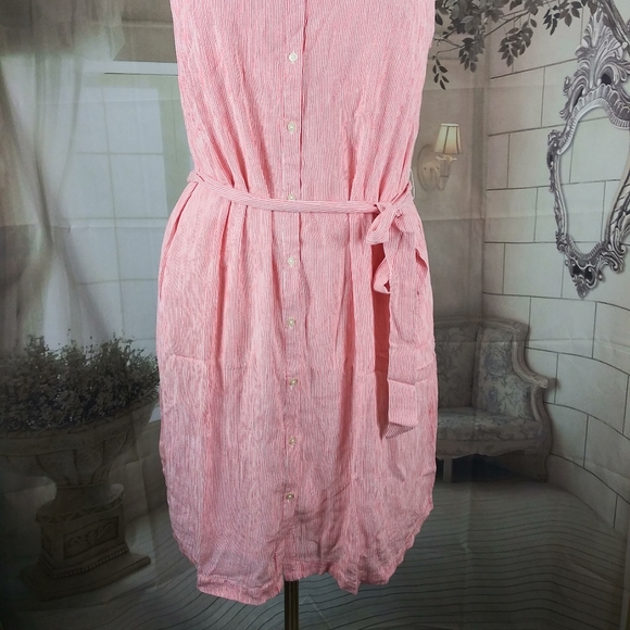 Loft Tie Waist Shirtdress - Picture 6 of 6